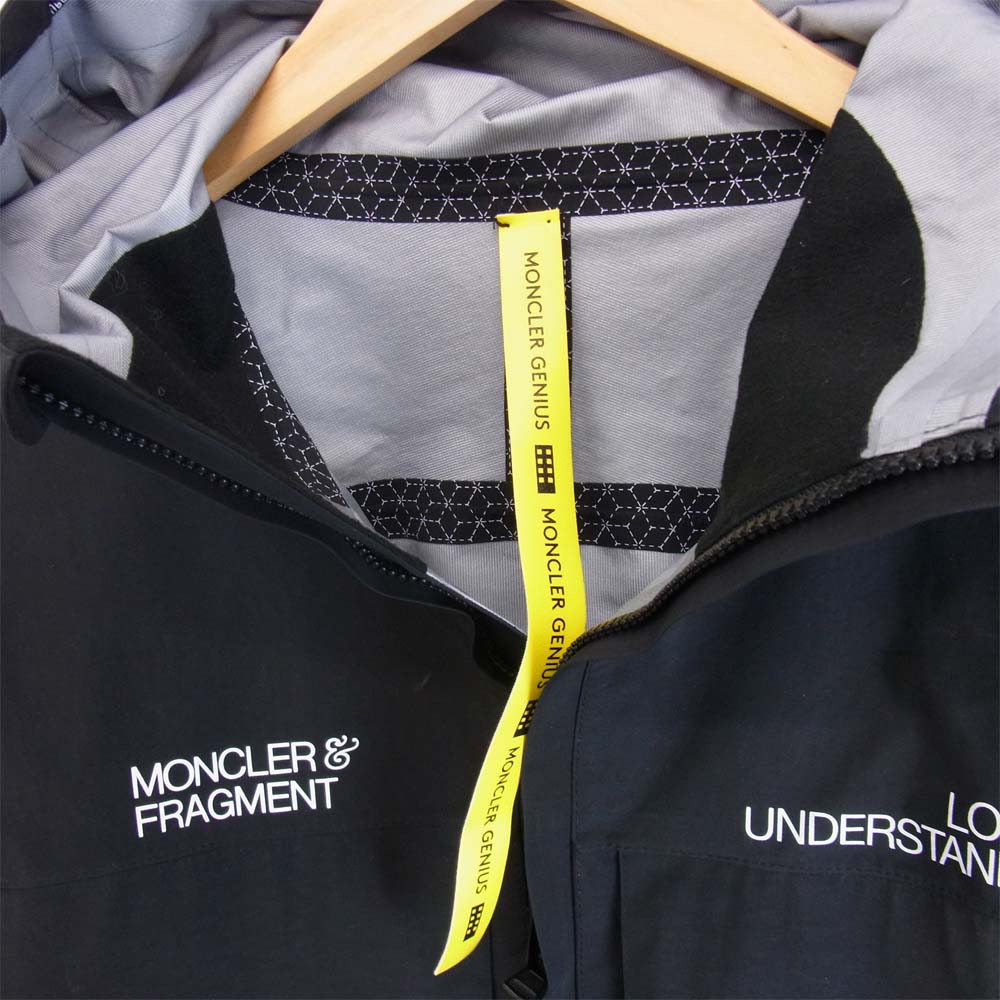 MONCLER モンクレール 20AW FRAGMENT Kool & the Gang Love & Understanding LEON フラグメント レオン ナイロン マウンテンパーカー ジャケット ブラック系 2【中古】