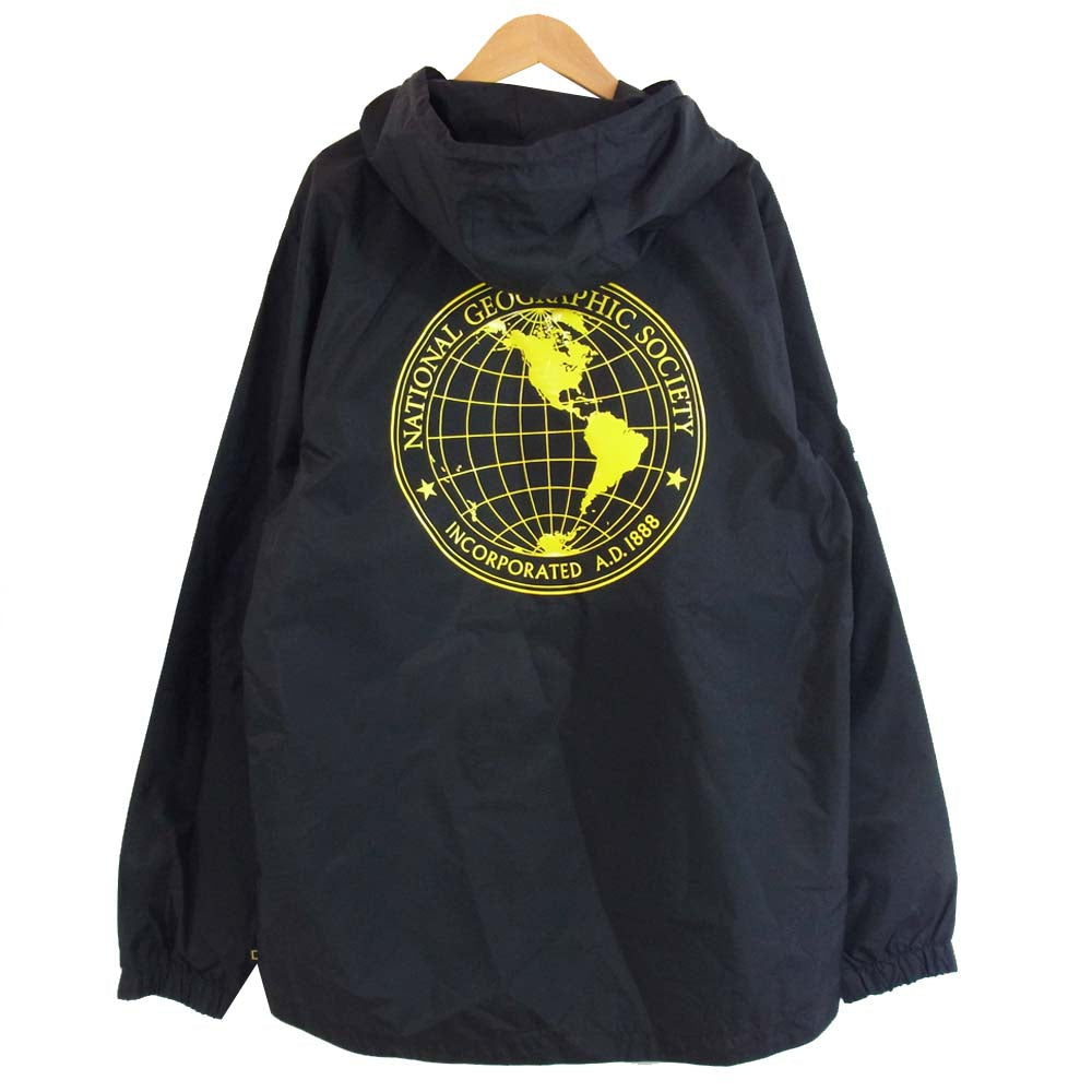 VANS バンズ VN0A4MULBLK X NAT GEO ANORAK BLACK ナショナル ジオ グラフィック アノラック パーカ ブラック系 M【美品】【中古】