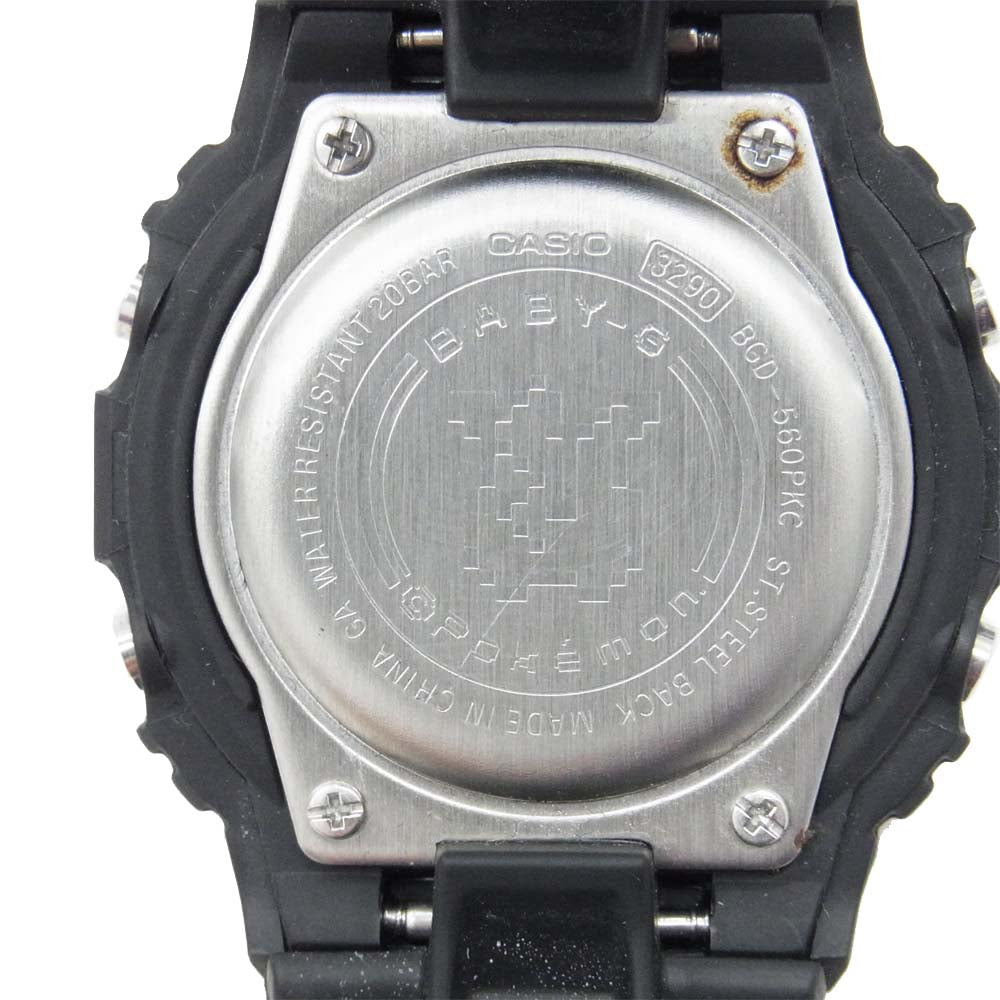 G-SHOCK ジーショック BGD-560PKC Baby-g × ピカチュウ ポケモン ベビージー ブラック系【中古】