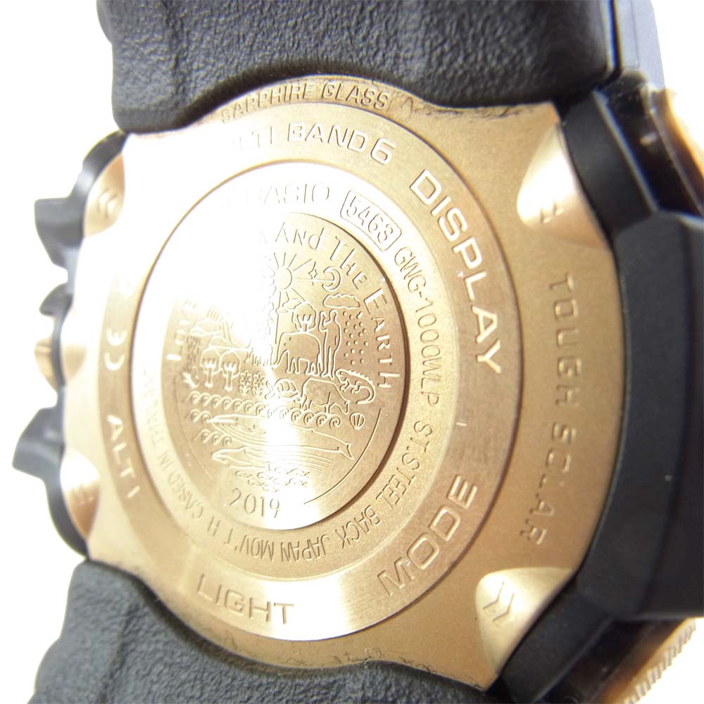 G-SHOCK ジーショック GWG-1000WLP マッドマスター WILDLIFE PROMISING ソーラー電波 リストウォッチ 黒×ベージュ【極上美品】【中古】