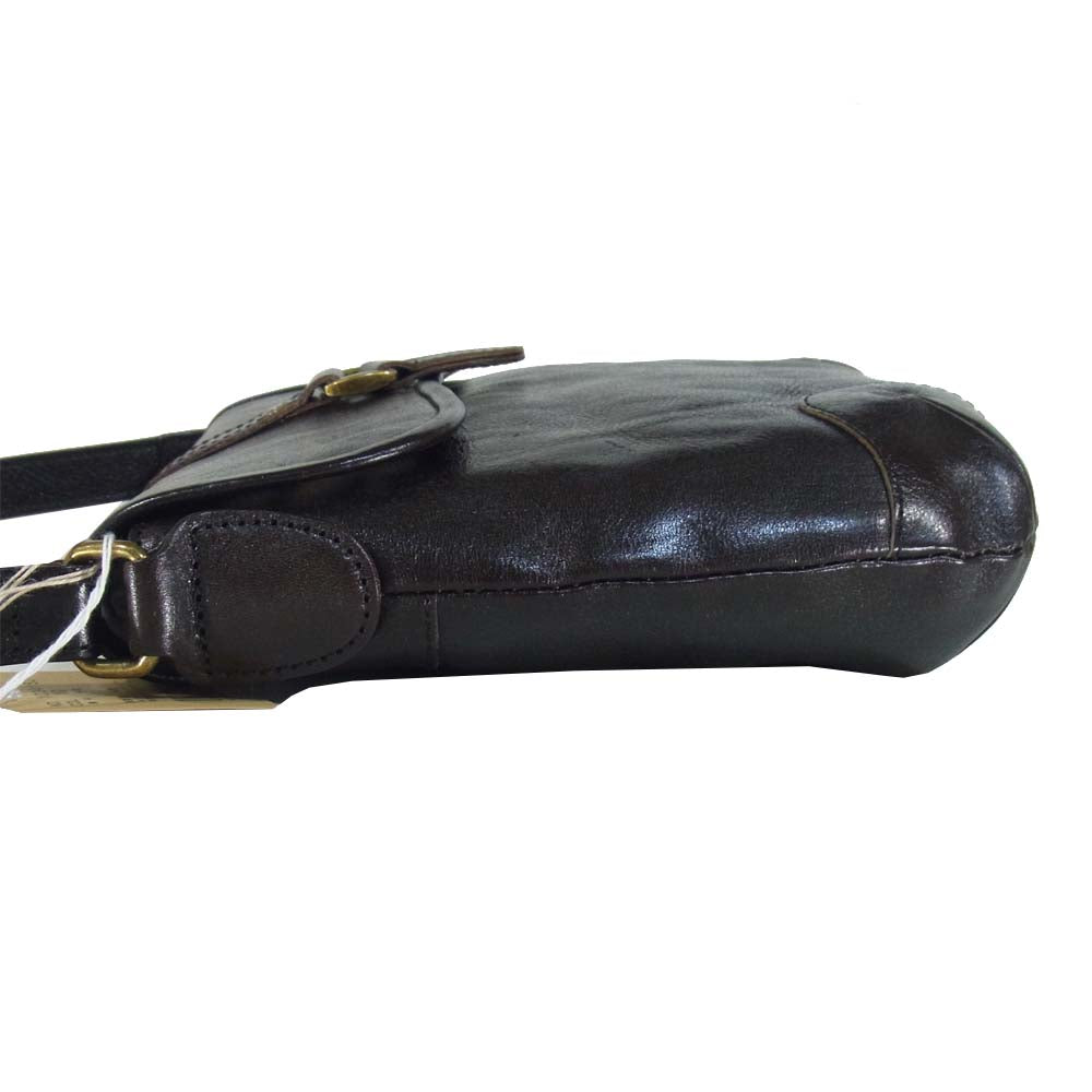 ダコタ 牛革 ショルダー バッグ ブラック系【新古品】【未使用】【中古】
