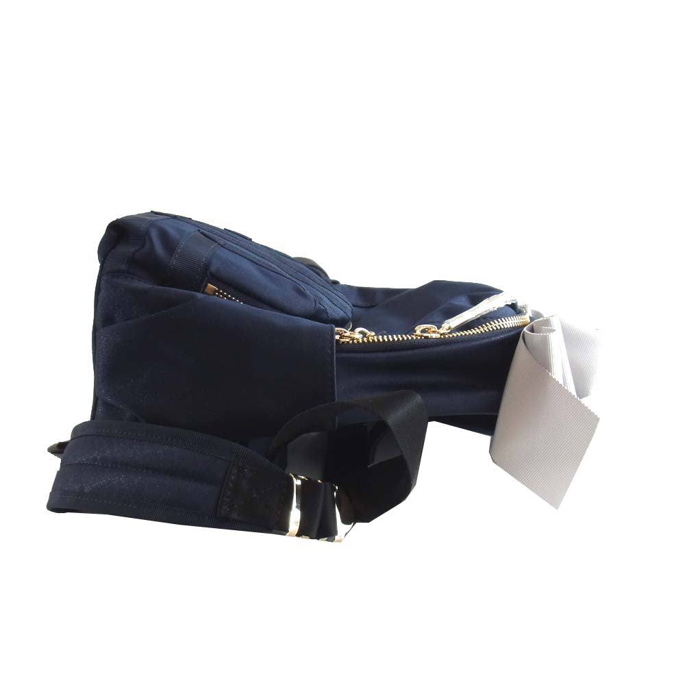LANVIN en Bleu ランバンオンブルー 482921 エコール リュック  ネイビー系【新古品】【未使用】【中古】