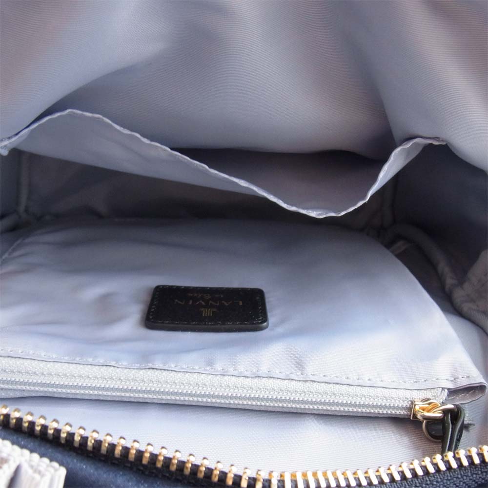 LANVIN en Bleu ランバンオンブルー 482921 エコール リュック  ネイビー系【新古品】【未使用】【中古】