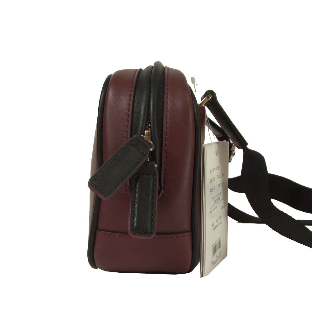 agnes b. アニエスベー N970VCH9 suzy 牛革 ナイロン ショルダー バッグ ワインレッド系【新古品】【未使用】【中古】
