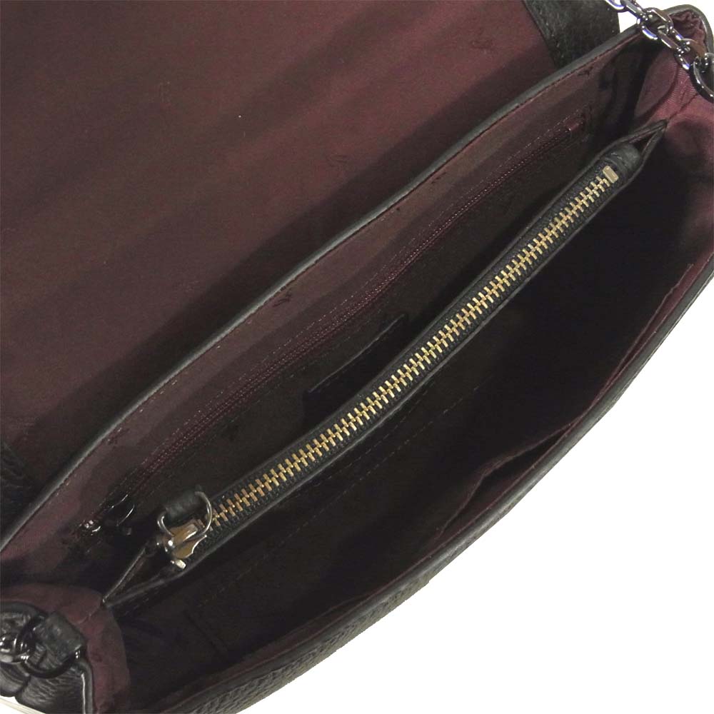 agnes b. アニエスベー IS12C-05 N809-VLT1 ショルダー バッグ b.ロゴ 牛革 ブラック系【新古品】【未使用】【中古】