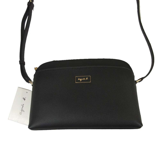 agnes b. アニエスベー QAS02-03 0152-VC03 ショルダー バッグ ベトナム製 ブラック系【新古品】【未使用】【中古】