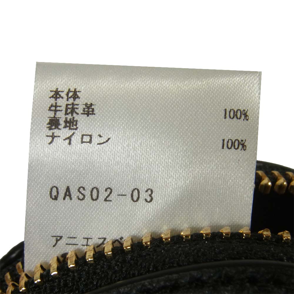agnes b. アニエスベー QAS02-03 0152-VC03 ショルダー バッグ ベトナム製 ブラック系【新古品】【未使用】【中古】