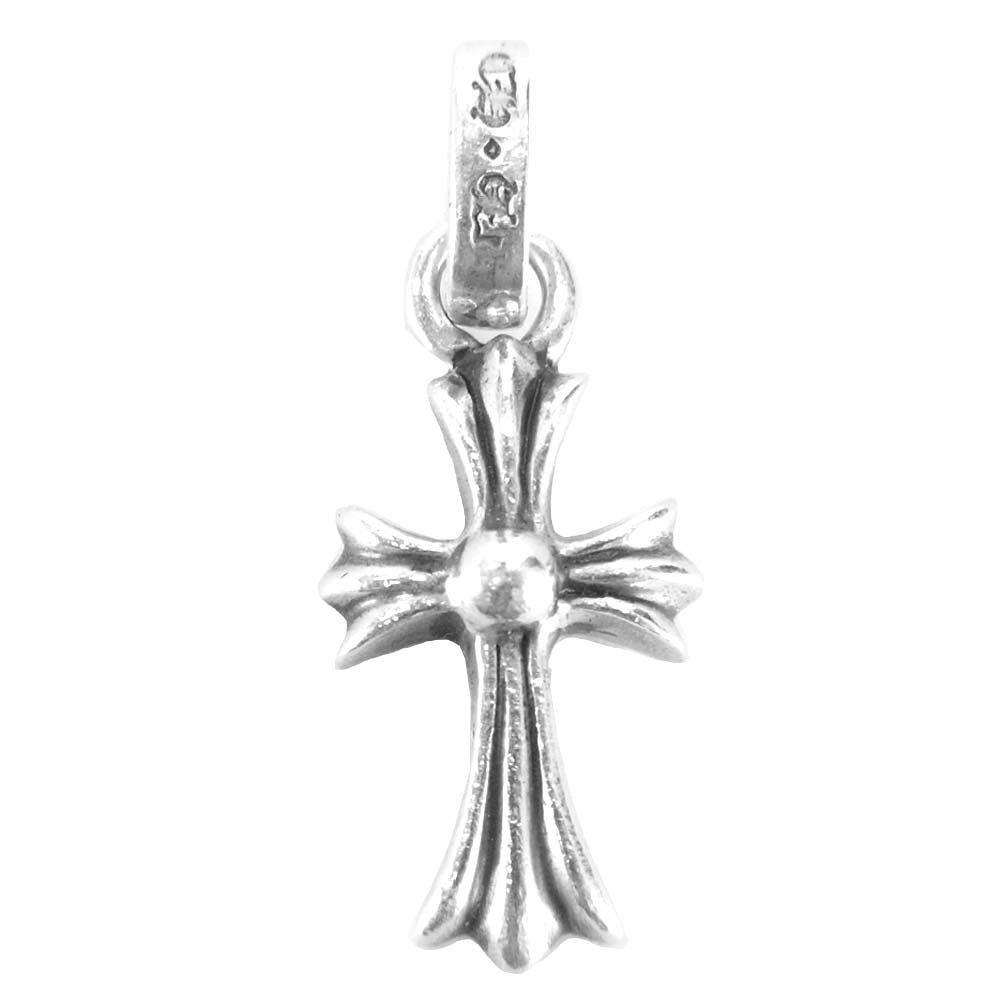 CHROME HEARTS クロムハーツ（原本無） ベイビーファット パヴェ ルビー ベビーファット クロス SV ペンダント トップ シルバー系【中古】