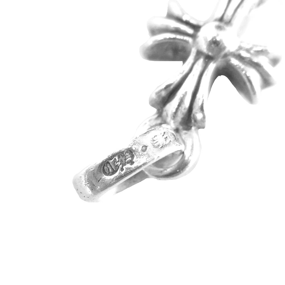 CHROME HEARTS クロムハーツ（原本無） ベイビーファット パヴェ ルビー ベビーファット クロス SV ペンダント トップ シルバー系【中古】