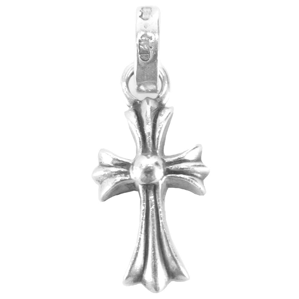 CHROME HEARTS クロムハーツ（原本無） ベイビーファット パヴェ ルビー ベビーファット クロス SV ペンダント トップ シルバー系【中古】