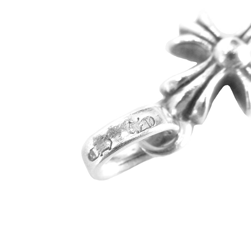 CHROME HEARTS クロムハーツ（原本無） ベイビーファット パヴェ ルビー ベビーファット クロス SV ペンダント トップ シルバー系【中古】