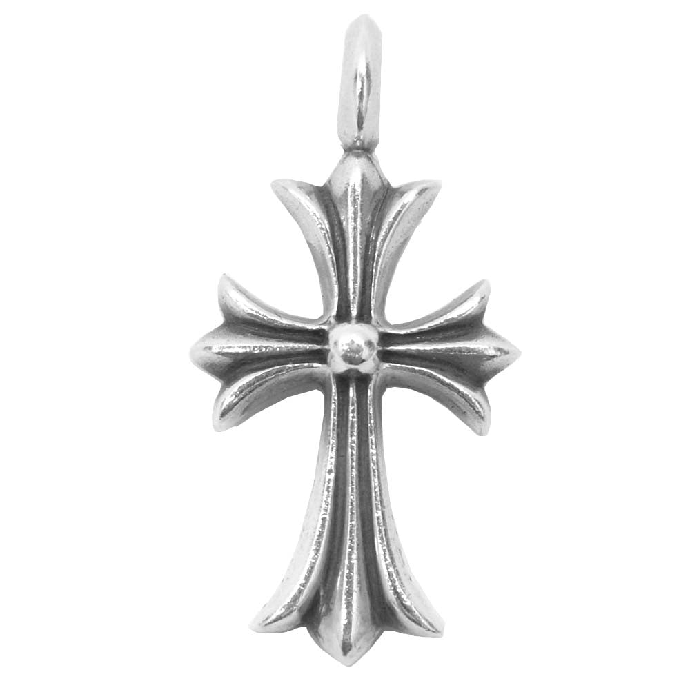 CHROME HEARTS クロムハーツ（原本無） TNY CRSF P/RUBY タイニー CH ファット クロス SV パヴェ ルビー ペンダント トップ【中古】