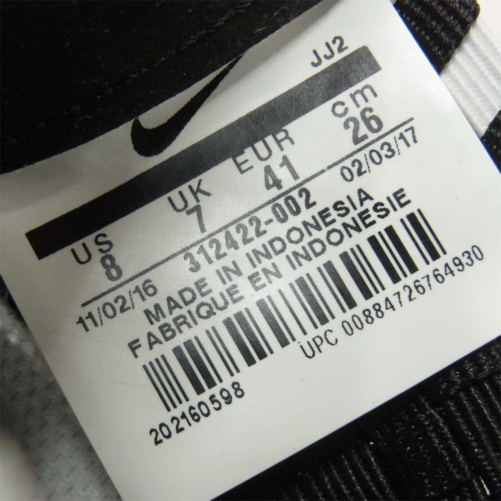 NIKE ナイキ 312422-002 AIR WOVEN エアウーヴン スニーカー ブラック系 ホワイト系 26cm【美品】【中古】