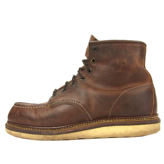 RED WING レッドウィング 1907 leather boots レザー ブーツ アメリカ製 ブラウン系 USA8.5D【中古】