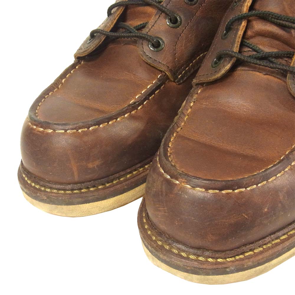 RED WING レッドウィング 1907 leather boots レザー ブーツ アメリカ製 ブラウン系 USA8.5D【中古】