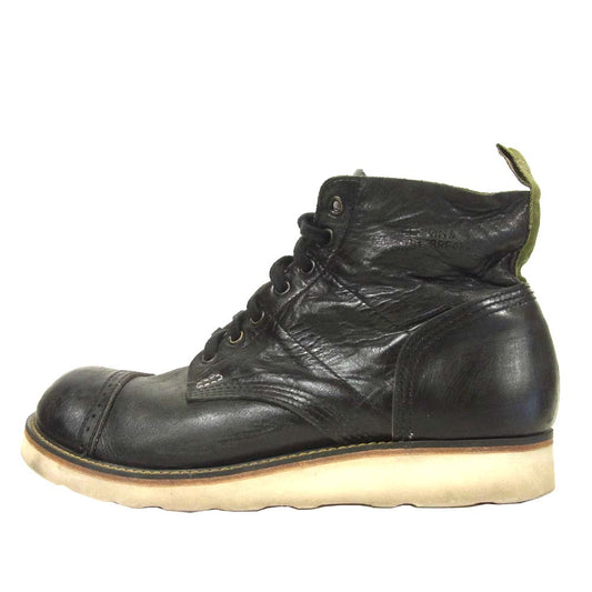 ベドウィン ステューシー STUSSY  Parachute Boots VINCENT パラシュートブーツ ブラック系 26cm【中古】