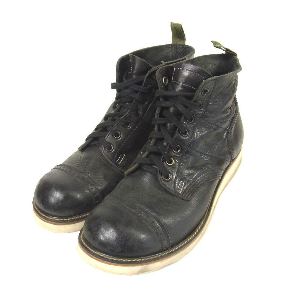 ベドウィン ステューシー STUSSY  Parachute Boots VINCENT パラシュートブーツ ブラック系 26cm【中古】