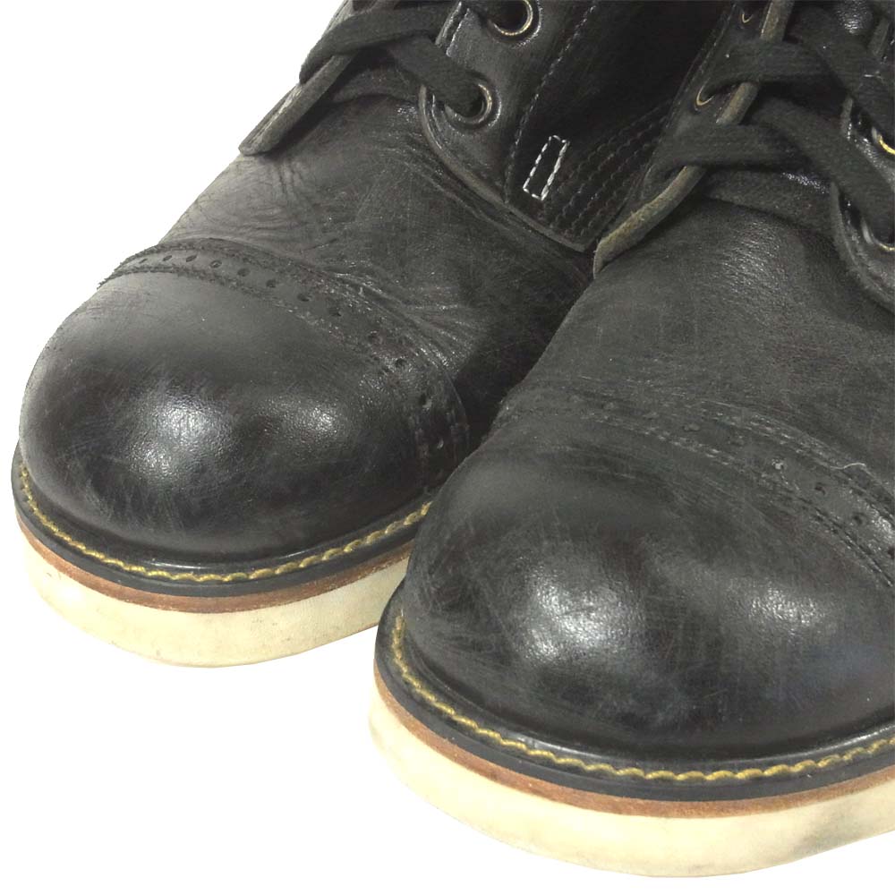 ベドウィン ステューシー STUSSY  Parachute Boots VINCENT パラシュートブーツ ブラック系 26cm【中古】