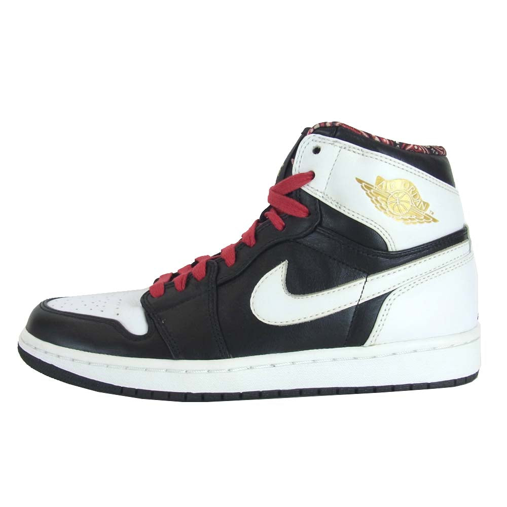 NIKE ナイキ 539542 035 AIR JORDAN 1 RETRO HIGH RTTG エアジョーダン1 レトロハイ ロード トゥ ザ ゴールド ラスベガス 黒系×白系 27cm【極上美品】【中古】