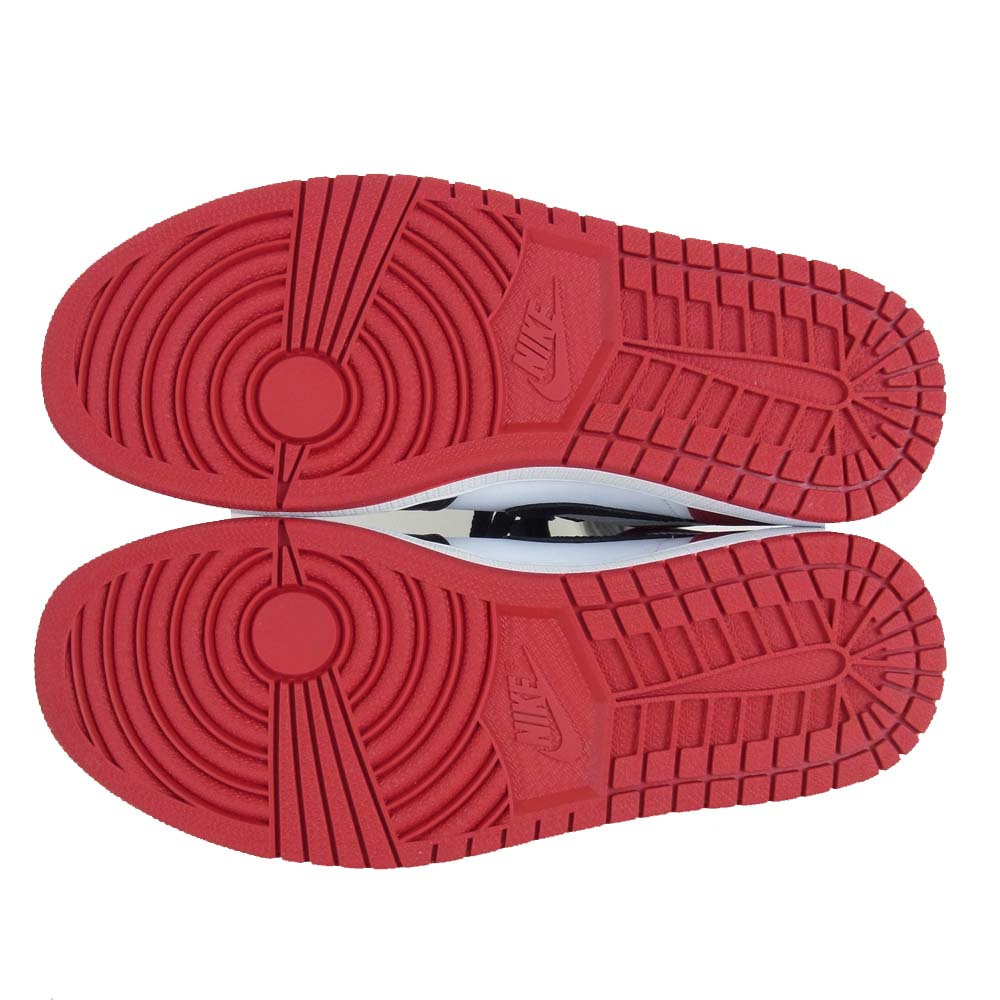 NIKE ナイキ 555088 184 555088 184 AIR JORDAN 1 RETRO HIGH OG エアジョーダン1 レトロ ハイ オリジナル つま黒 BLACK TOE 白系×黒系×赤系 26.5cm【極上美品】【中古】