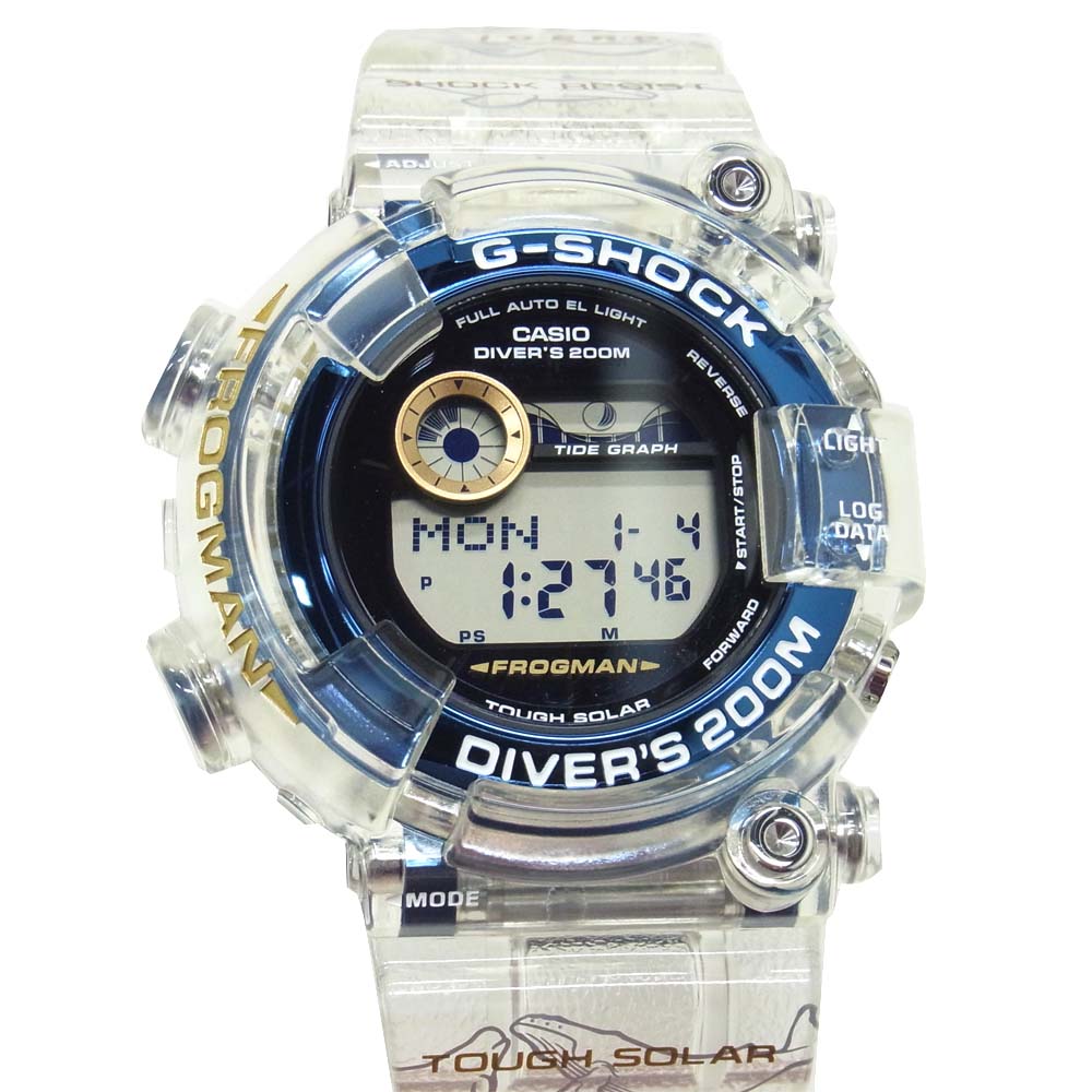 G-SHOCK ジーショック FROGMAN GF-8251-7JR イルクジ イルカクジラ フロッグマン 2019 25周年記念モデル クリア系【極上美品】【中古】