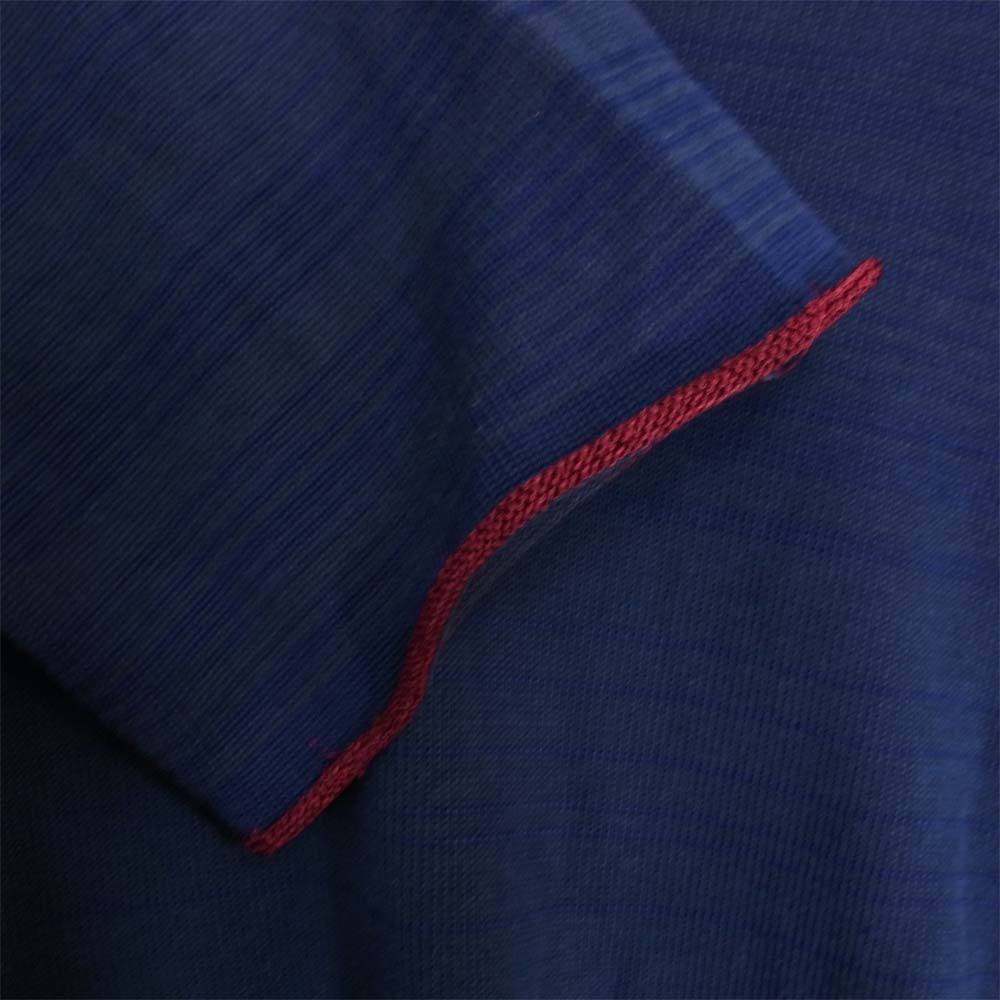 COMME des GARCONS コムデギャルソン コットン レーヨン 混紡 Vネック ニット ネイビー系 M【中古】