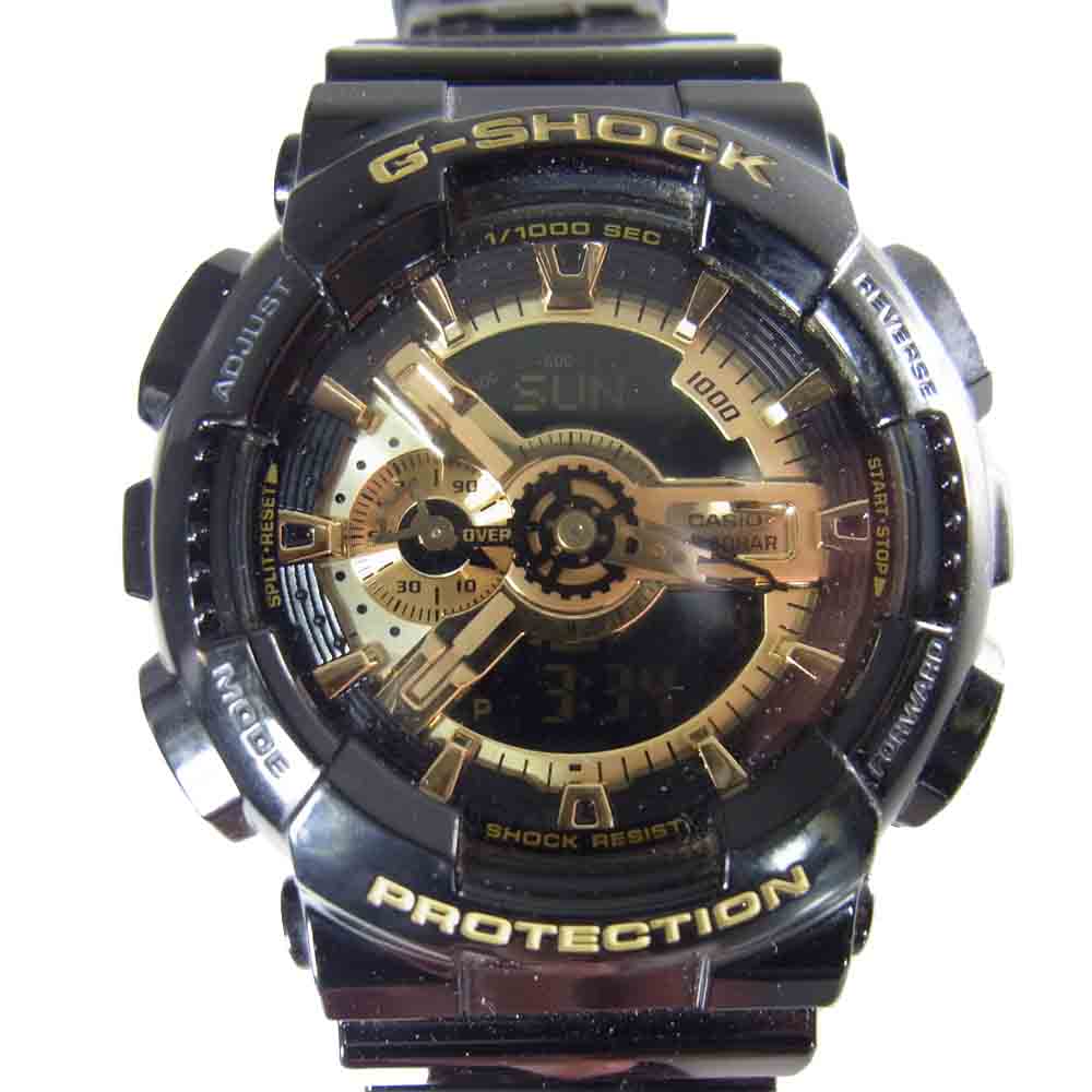 G-SHOCK ジーショック GA-110GB Black×Gold Series クオーツ 腕時計 ブラック系【中古】