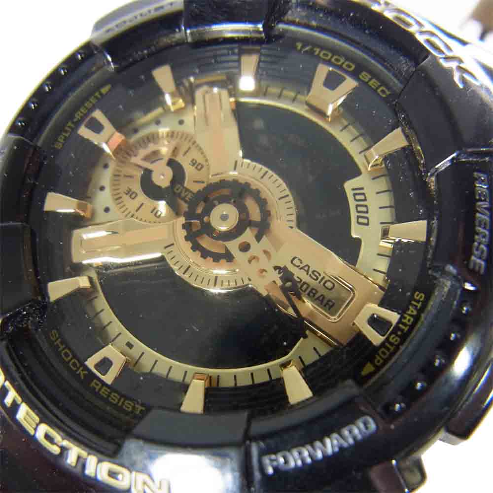 G-SHOCK ジーショック GA-110GB Black×Gold Series クオーツ 腕時計 ブラック系【中古】