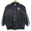 adidas アディダス スリーストライプ ボマー ブルゾン ジャケット ブラック系 L【極上美品】【中古】