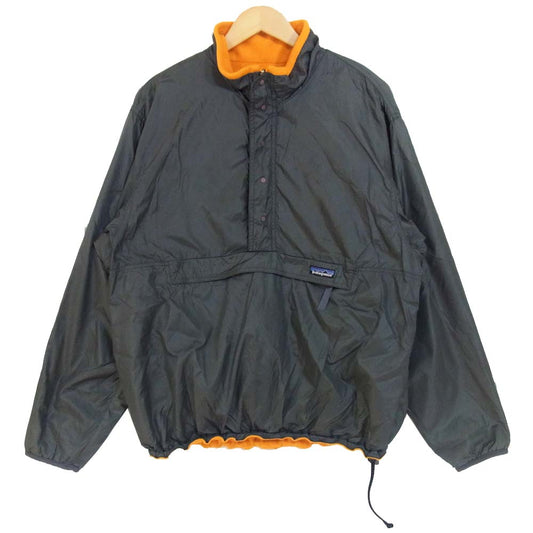 patagonia パタゴニア 30272 グリセード ハーフジップ リバーシブル ジャケット チャコール×オレンジ系 L【中古】