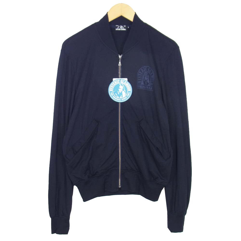 HYSTERIC GLAMOUR ヒステリックグラマー 02191CJ04 ORIGINAL ジャンパー ネイビー系 S【美品】【中古】