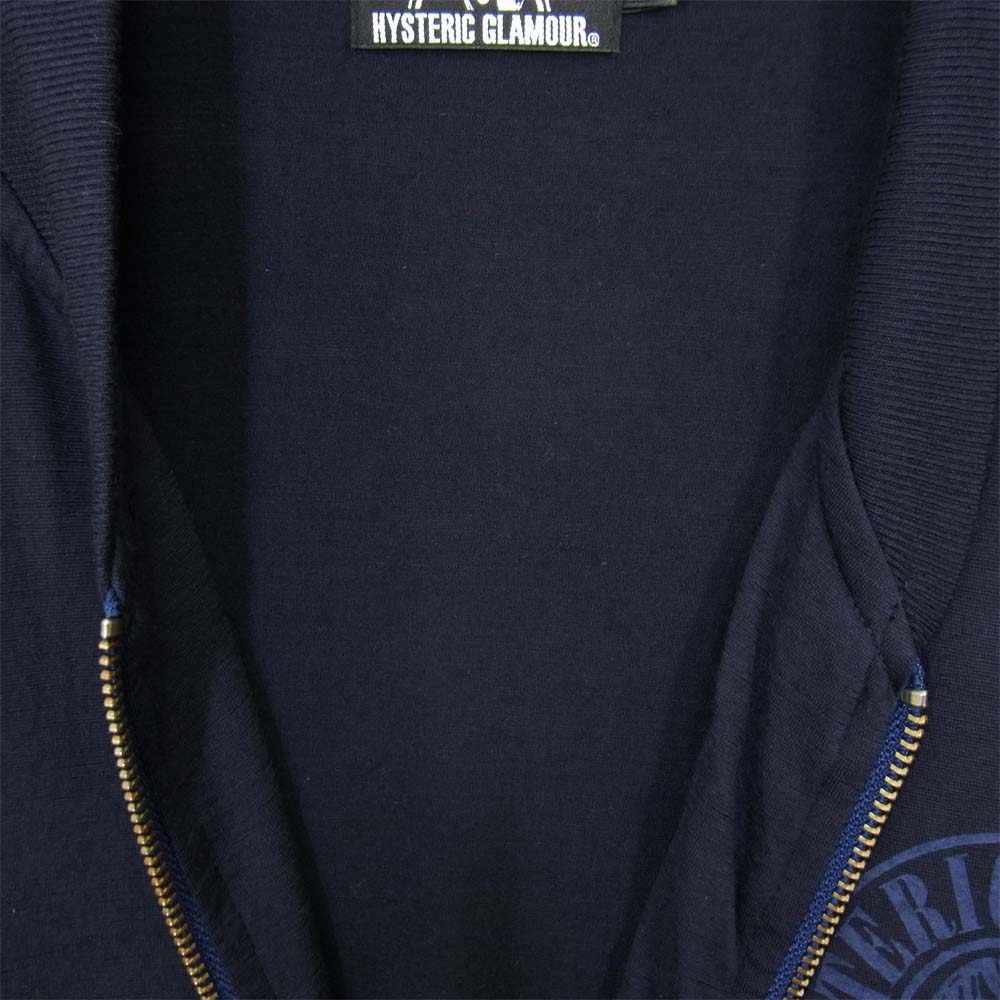 HYSTERIC GLAMOUR ヒステリックグラマー 02191CJ04 ORIGINAL ジャンパー ネイビー系 S【美品】【中古】