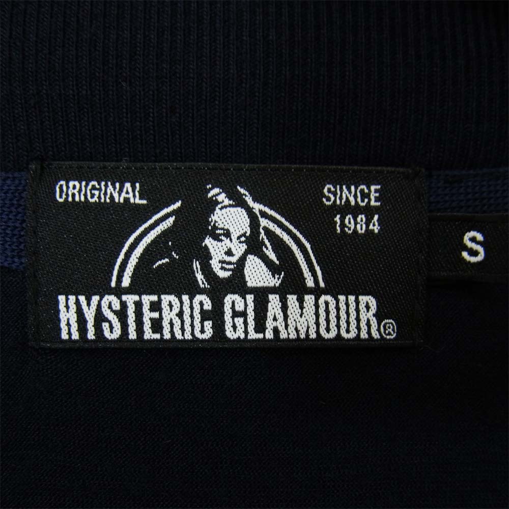 HYSTERIC GLAMOUR ヒステリックグラマー 02191CJ04 ORIGINAL ジャンパー ネイビー系 S【美品】【中古】