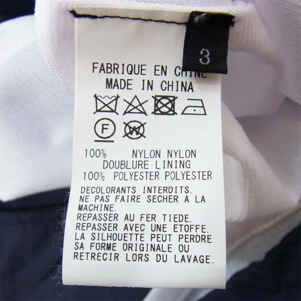 Yohji Yamamoto ヨウジヤマモト 18AW GW-J50-600 GroundY グラウンドワイ 落書きロゴ コーチ ジャケット ネイビー系 3【美品】【中古】