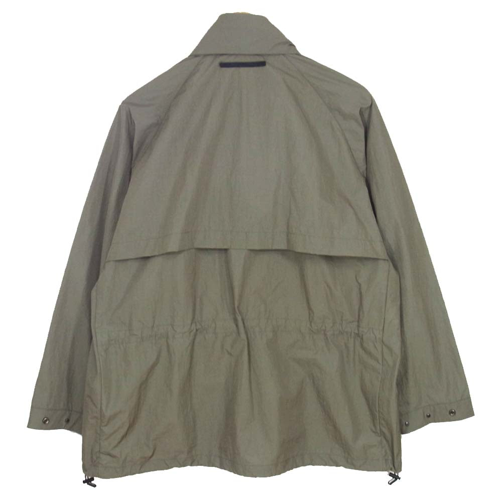 ATTACHMENT アタッチメント AB01-210 塩縮 タスランナイロン タフタ スタンドカラー ブルゾン グレー系 1【美品】【中古】
