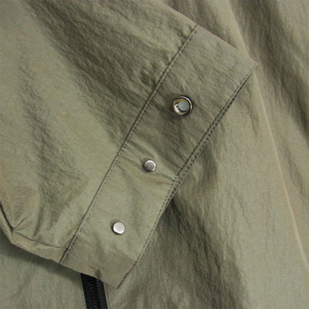 ATTACHMENT アタッチメント AB01-210 塩縮 タスランナイロン タフタ スタンドカラー ブルゾン グレー系 1【美品】【中古】