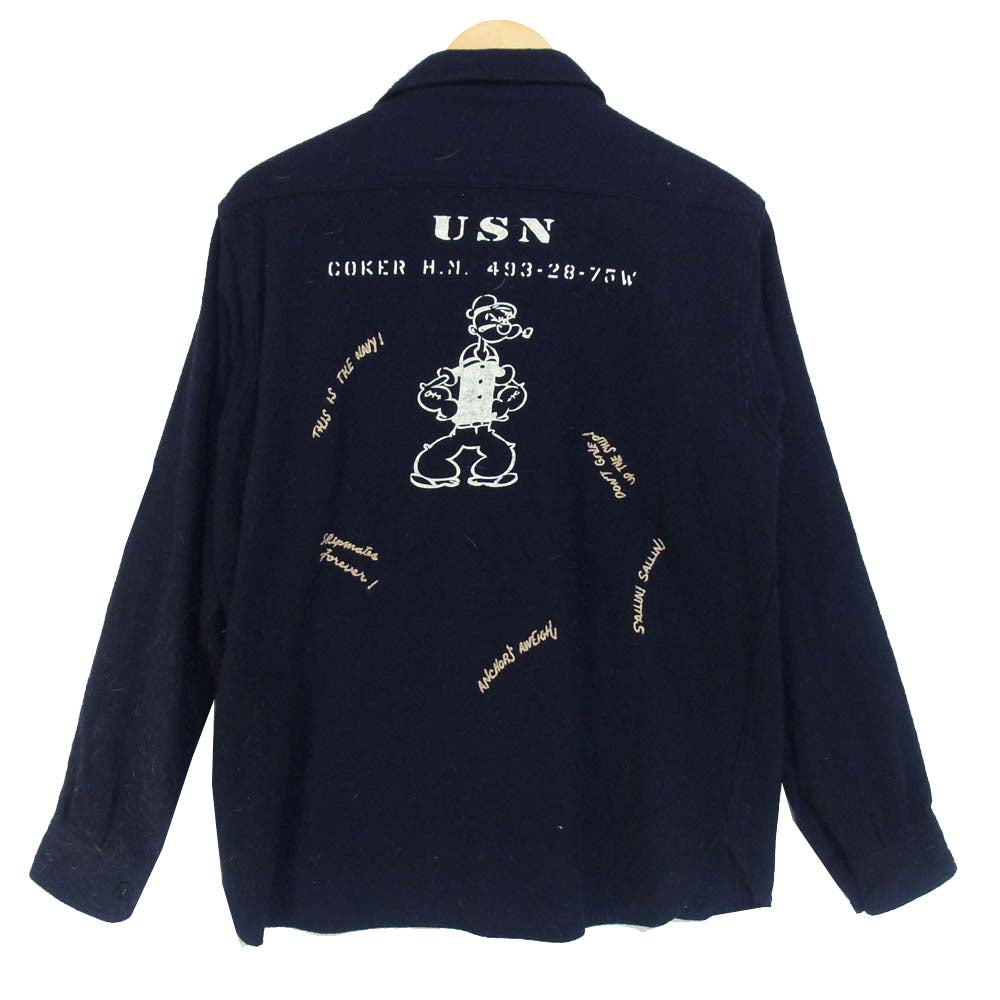 Buzz Rickson's バズリクソンズ BR25582 ポパイ POPEYE CPO ジャケット ダークネイビー系 42【中古】