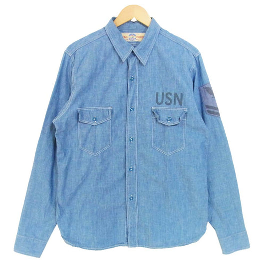 The REAL McCOY'S ザリアルマッコイズ シャンブレー デニム シャツ  ブルー系 表記無し【中古】