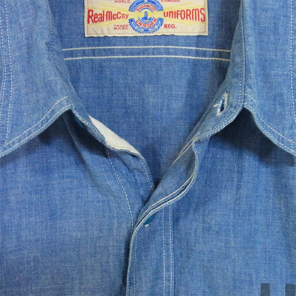 The REAL McCOY'S ザリアルマッコイズ シャンブレー デニム シャツ  ブルー系 表記無し【中古】