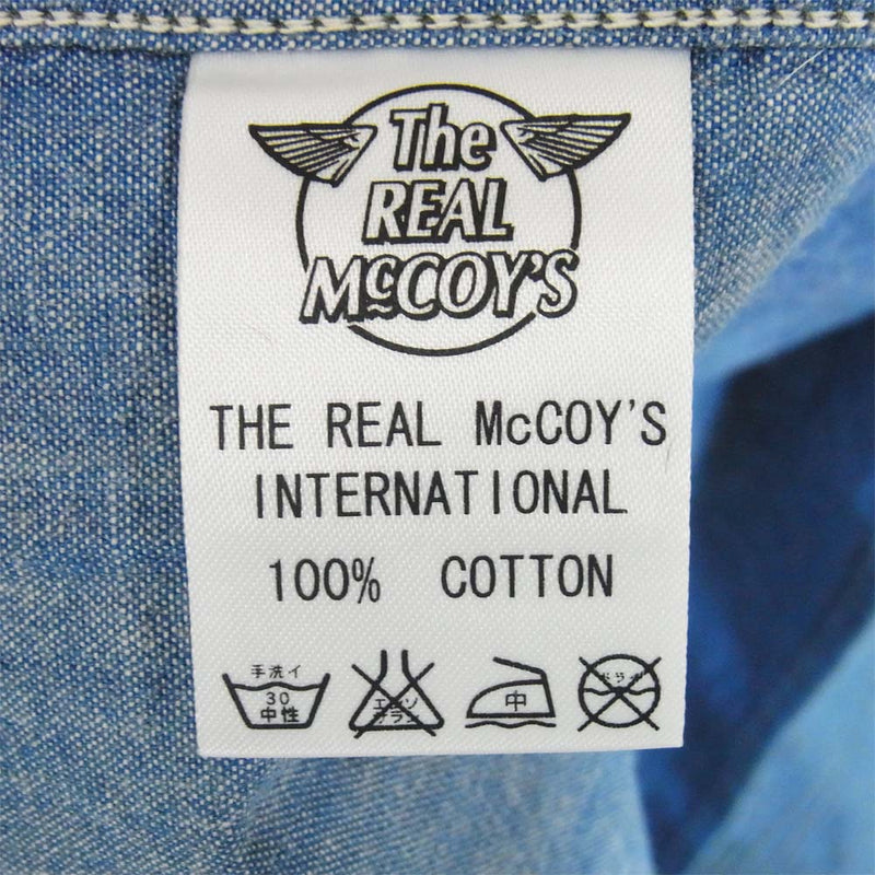 The REAL McCOY'S ザリアルマッコイズ シャンブレー デニム シャツ  ブルー系 表記無し【中古】