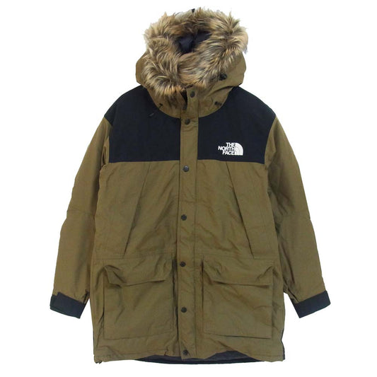 THE NORTH FACE ノースフェイス ND91835 MOUNTAIN DOWN COAT マウンテン ダウン コート カーキ系 XL【中古】