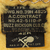 Buzz Rickson's バズリクソンズ 42-5110-P TYPE B-6 レザー フライトジャケット 羊革 馬革 ブラック系 42R【中古】