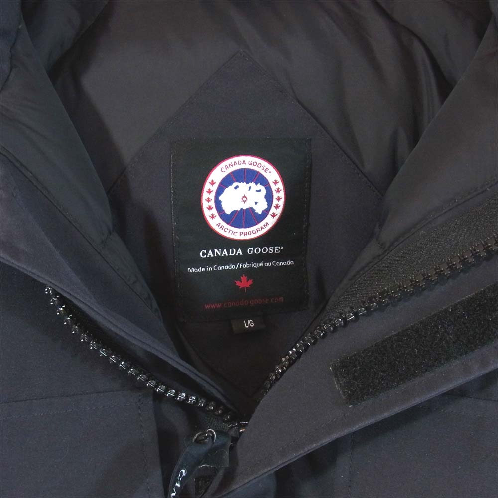 CANADA GOOSE カナダグース 4078JM 国内正規品 KAMLOOPS カムループス ダウン ジャケット ネイビー系 L【中古】