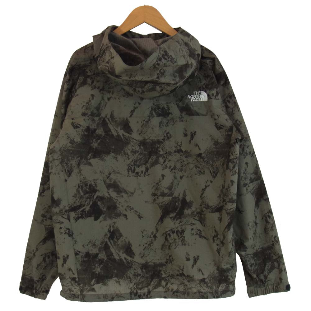 THE NORTH FACE ノースフェイス np71983 Novelty Swallowtail Vent Hoodie カモフラージュ ジップ ブルゾン カーキ系 M【中古】