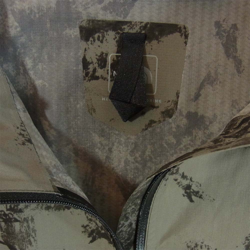 THE NORTH FACE ノースフェイス np71983 Novelty Swallowtail Vent Hoodie カモフラージュ ジップ ブルゾン カーキ系 M【中古】