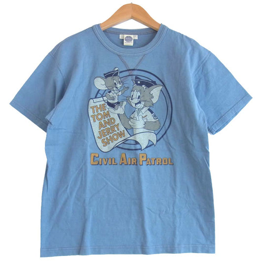 TOY'S McCOY トイズマッコイ McHILL マックヒル TOM&JERRY トムとジェリー 半袖 Tシャツ ブルー系 M【中古】
