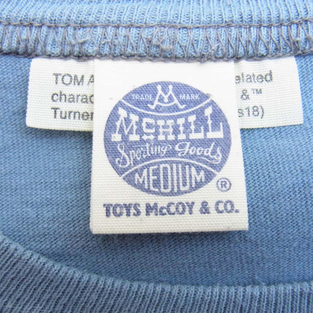 TOY'S McCOY トイズマッコイ McHILL マックヒル TOM&JERRY トムとジェリー 半袖 Tシャツ ブルー系 M【中古】