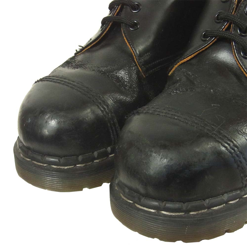 GEORGE COX ジョージコックス AS37B 1215-709 3ホール スチールトゥ シューズ イギリス製 ブラック系 7【中古】