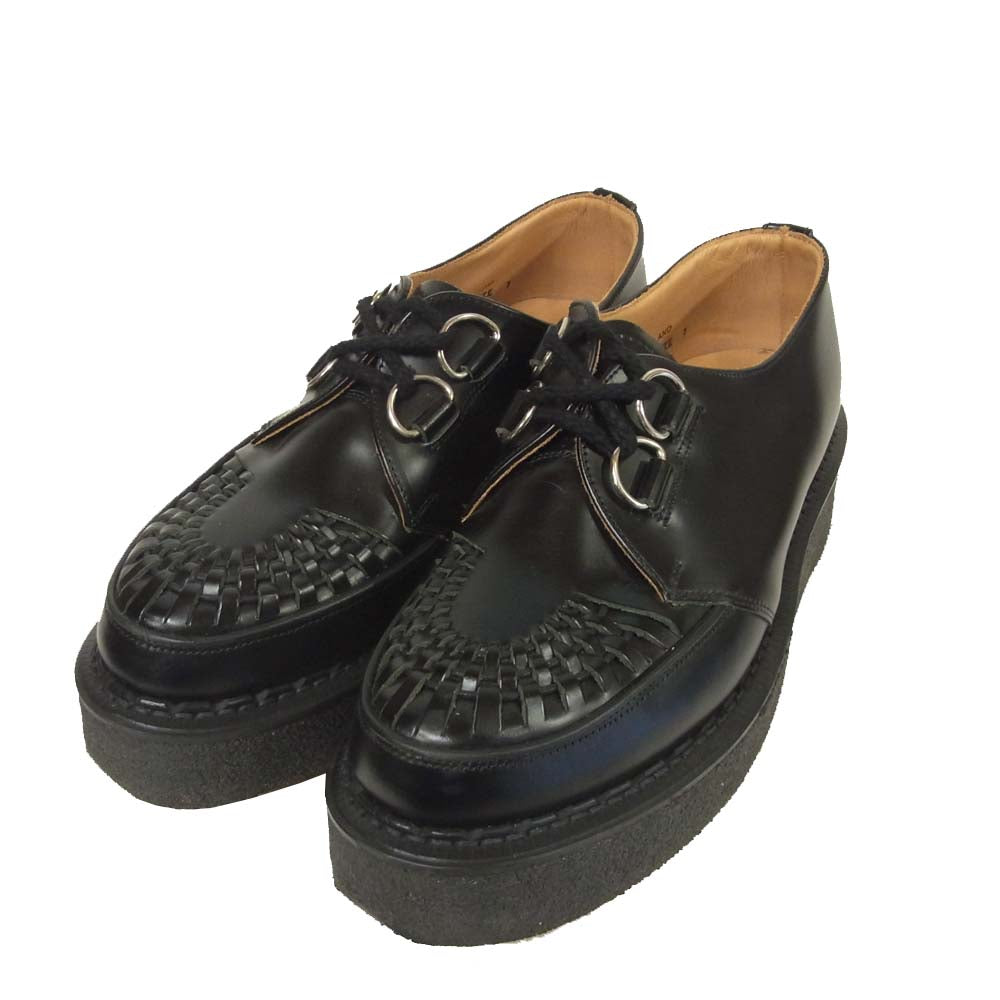 GEORGE COX ジョージコックス 3588V D Ring Gibson Leather ギブソン ラバーソール シューズ ブラック系 7【美品】【中古】