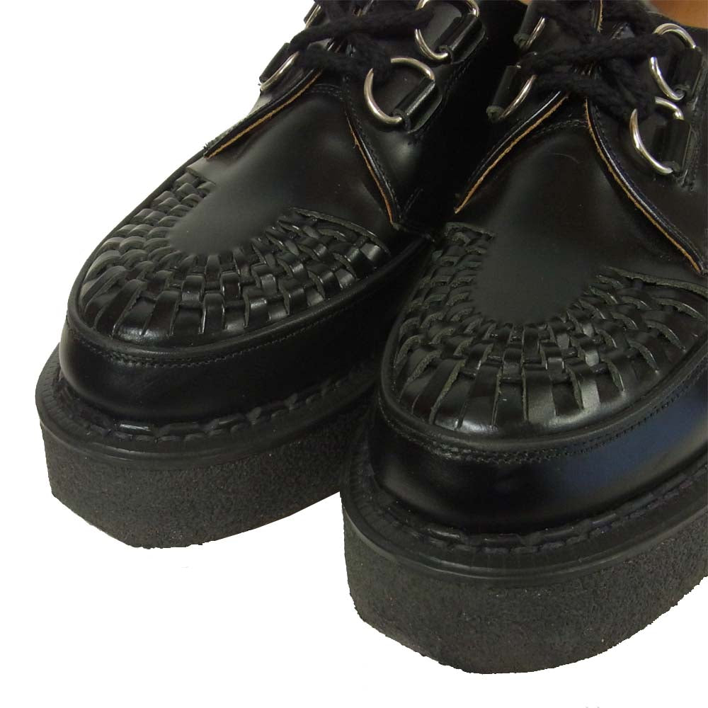 GEORGE COX ジョージコックス 3588V D Ring Gibson Leather ギブソン ラバーソール シューズ ブラック系 7【美品】【中古】